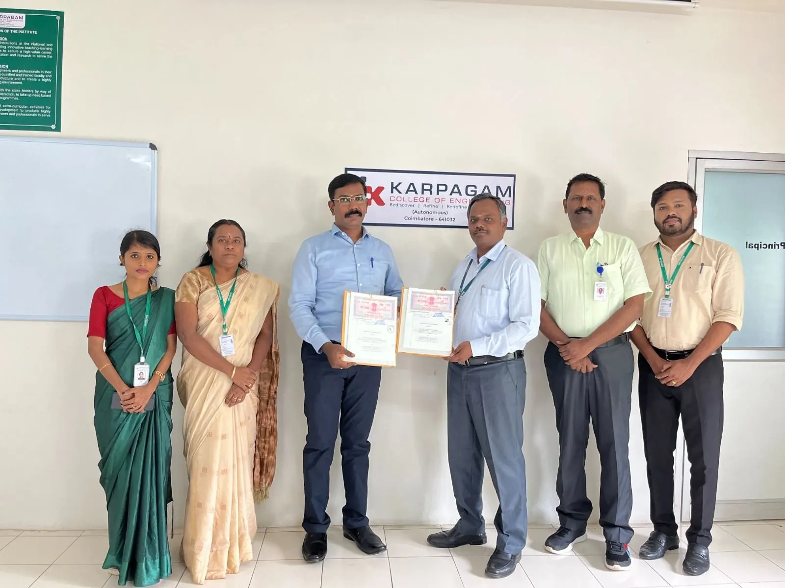 MoU with Karpagam College of Engineering