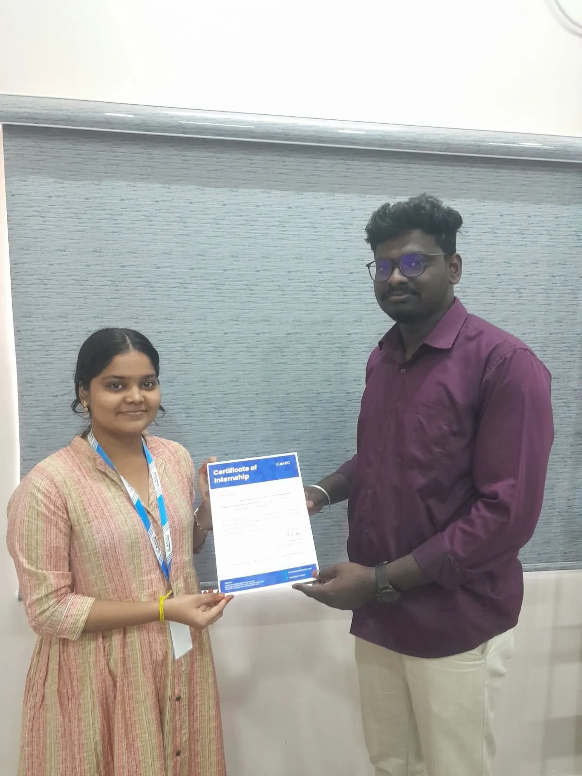 Kirthika Sri R S, AI/ML intern at Icanio Tech School